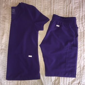 FIGS Scrub Set Purple Medium